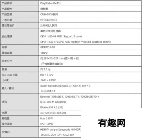 外在内在均完美！索尼正式发布国行版PS4 Pro主机