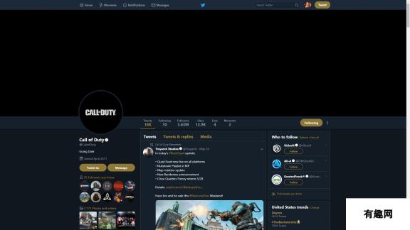 新作官宣？《COD》所有官方号头像背景图都变纯黑！
