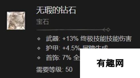 《暗黑破坏神4》无瑕的钻石有什么效果